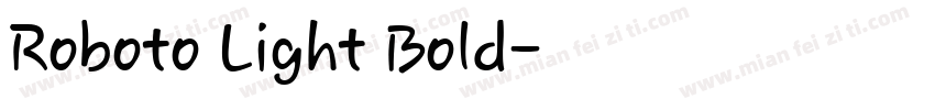 Roboto Light Bold字体转换